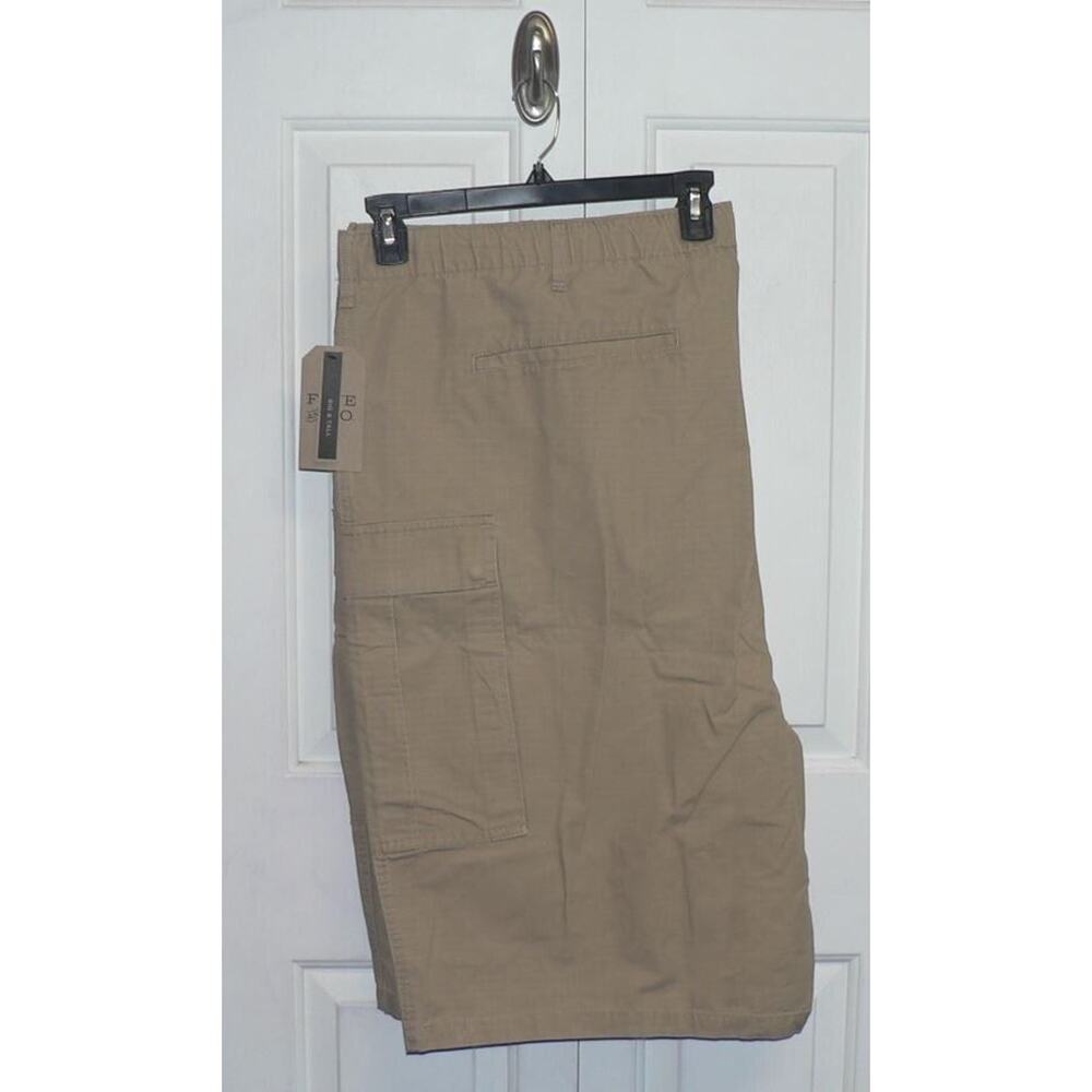Frye and Co. Big Tall Drawstring Waist Regular Fit Cargo Short Cornstalk 52W $65 - Picture 5 of 5